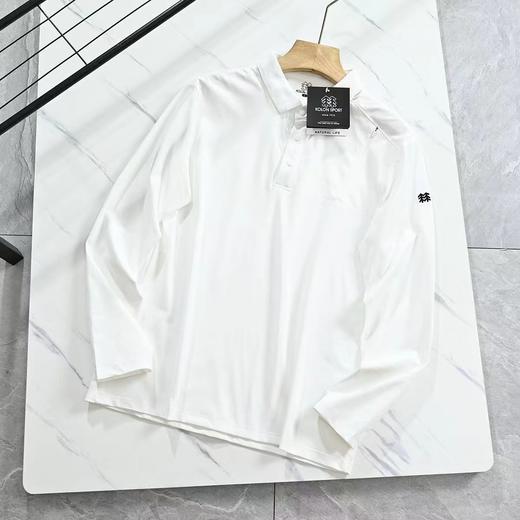 F032972简约休闲春季户外运动速干半拉链弹力透气长袖T恤 商品图9