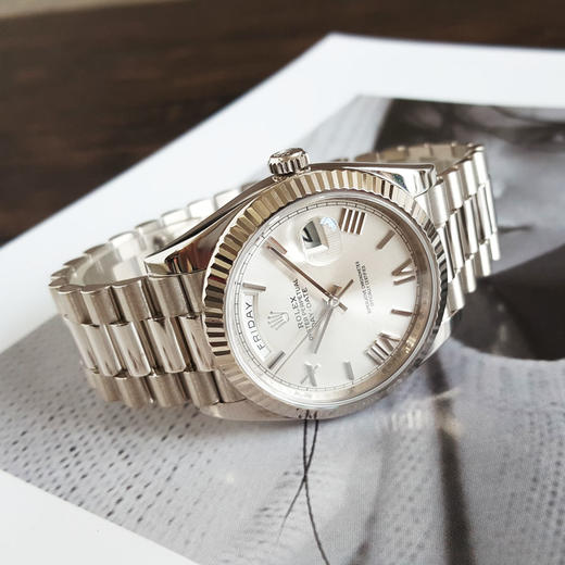 【95新】ROLEX 劳力士228239-0046天文台认证自动机械机芯日期、星期显示40MM（男款）星期日历型系列18K白金240326NJS15 商品图5