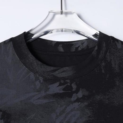 SDSA男装2026新款高贵轻奢国潮复古植物印花扎染圆领短袖T恤百搭 商品图2