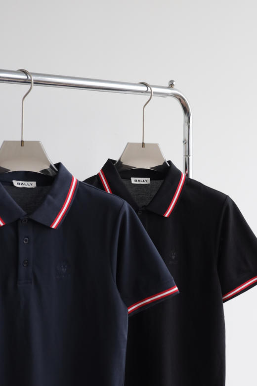 26 BA11Y 丝光拉架棉 拼色翻领短袖POLO衫 TX619 商品图3