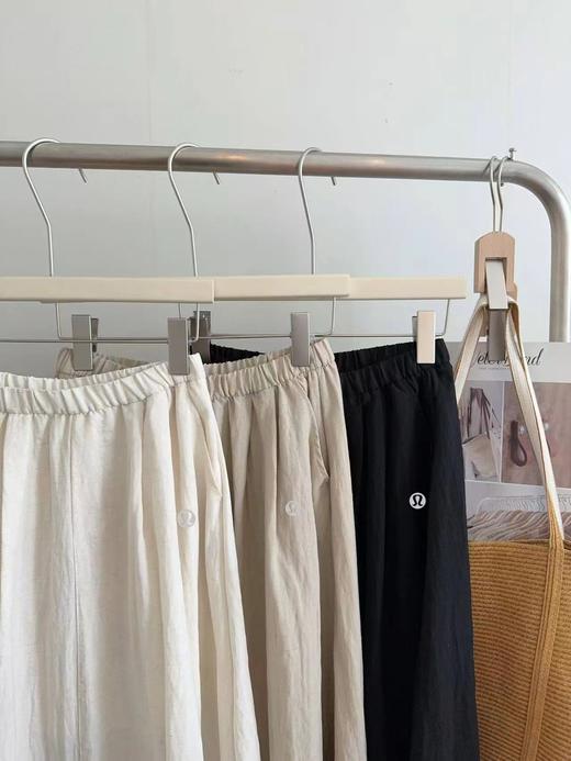 F032978拼接式剪裁柔软亲肤天丝亚麻半身裙中长裙 商品图2