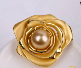 ⁶【南洋金珍珠 大溪地黑珍珠】S925银胸针，13-14MM，编号DZ22，出证书，48小时鉴赏期——SS06-CR-YMZZ【HOT】