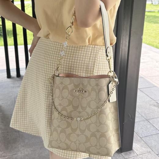 【新款Mollie水桶包】COACH蔻驰 单肩斜挎手提腋下包 香港直邮 赠礼盒礼袋 清关约7个工作日 -w 商品图8