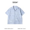 SDSA男装2026新款高贵轻奢潮牌扎染肌理提花翻领短袖衬衫百搭宽松 商品缩略图0