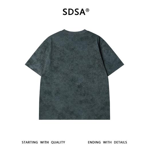 SDSA男装2026新款轻奢潮牌扎染满天星小马印花设计圆领短袖T恤 商品图4