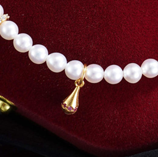 子佩集【四叶光年】银S925珍珠惜王妃手链【QJSL004】镀金四叶草水滴2602 商品图4