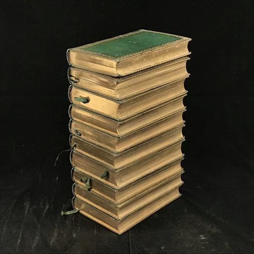 1866年 拜伦诗集（全10卷） 卷首配插图 全真皮精装36开 商品图1