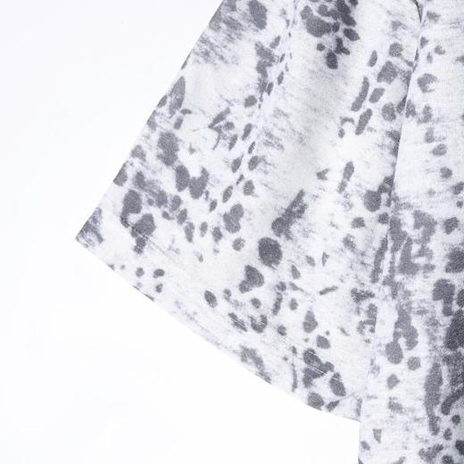 夏季高级感新款男士豹纹清新色调品味韩系圆领短袖T恤百搭时尚 商品图2