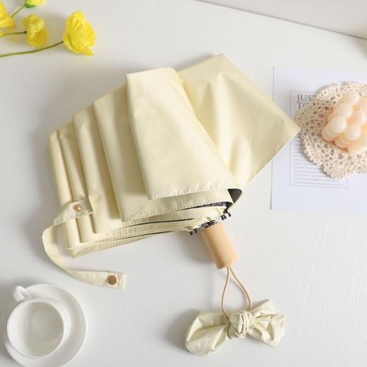 【晴雨两用！一甩即干】法式复古雨伞折叠女双人防晒防紫外线太阳伞晴雨两用黑胶遮阳雨伞。xa 商品图3