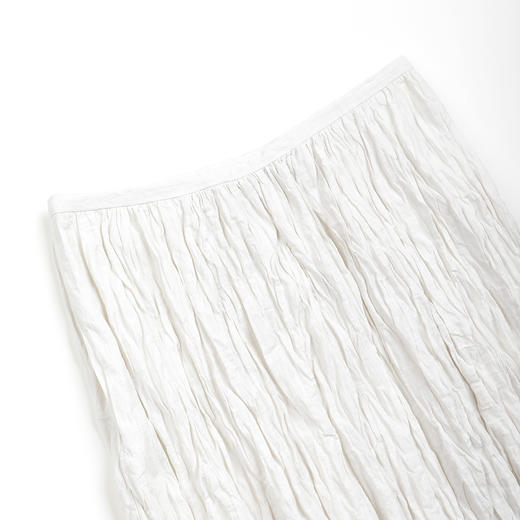 ROMI STUDIO"松弛灵动"金属丝可定型低腰A摆半身裙 RWDSXY2427 商品图7