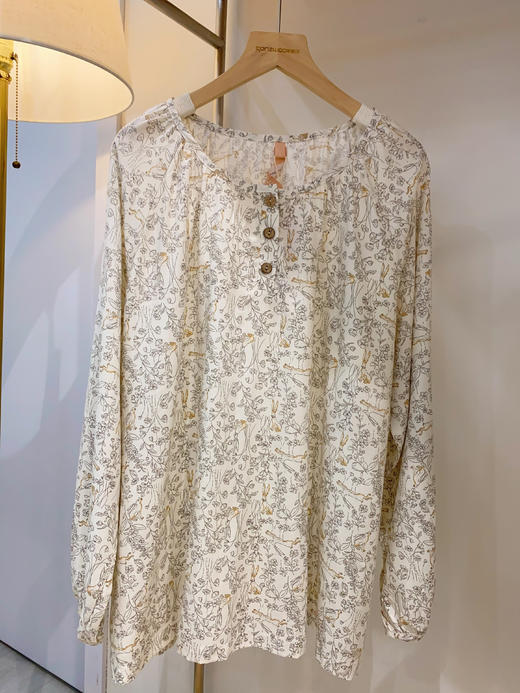 新品松植屋女款100%再生纤维素纤维长袖长裤套装 透气垂感面料自带凉感，告别闷热，出汗不粘身 商品图3