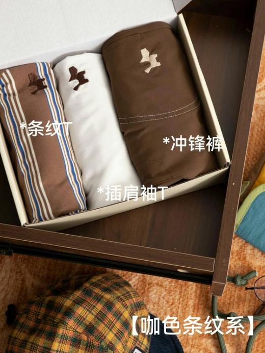 【秒杀】AIWAYYOYI联名韩国小狗品牌系列款 到手3件【儿童净版T恤+儿童条纹T恤 +儿童0压重长裤 】 商品图12