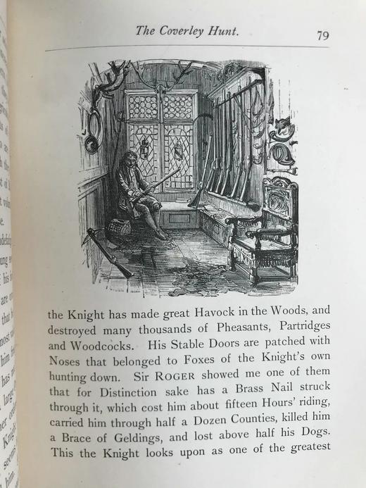 约19世纪后期 罗杰·德·科弗利爵士 数十幅插图 漆布精装32开 商品图9