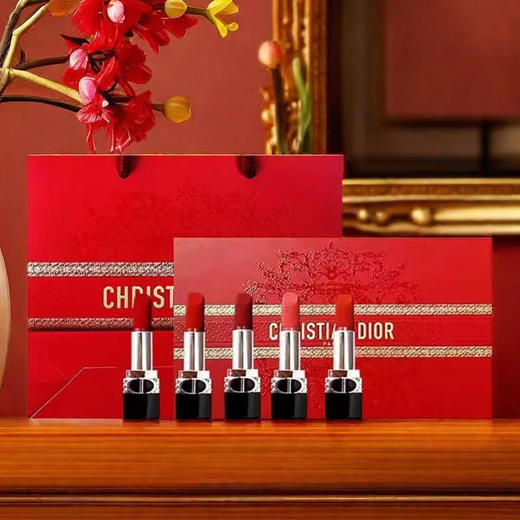 【香港免税店🇭🇰·送礼袋】DIOR迪奥龙年新春限定烈焰蓝金口红五件套1.5g*5只礼盒装「#999丝绒+#720丝绒+#777丝绒+#772丝绒+#840丝绒」·香港直邮 商品图13