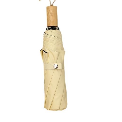 【晴雨两用！一甩即干】法式复古雨伞折叠女双人防晒防紫外线太阳伞晴雨两用黑胶遮阳雨伞。xa 商品图4