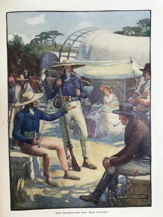 约20世纪早期 科尔文《帝国传奇：南非》 12幅彩色插图 漆布精装32开 商品图14