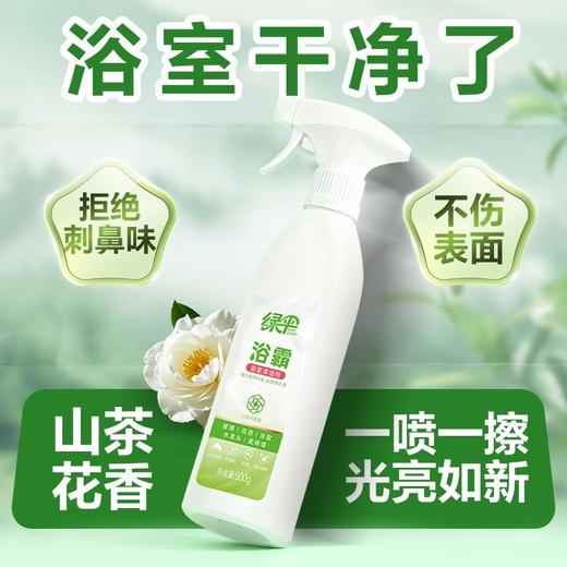 绿伞浴霸强力去污浴霸清洁剂快速溶解污渍家用宿舍母婴山茶花香 商品图9