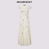 【商场同款】MAXRIENY法式宫廷抽绳连衣裙复古极简收腰长裙25夏款(货号:MC86DR022) 商品缩略图4