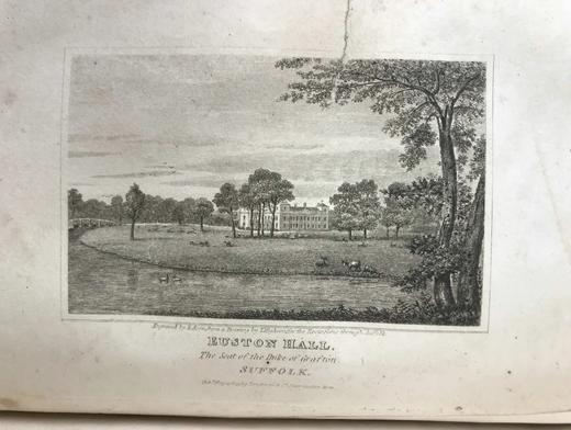 约19世纪早期 萨福克旅游者（全2卷合订本） 数十幅版画插图与地图 真皮精装大32开 商品图11