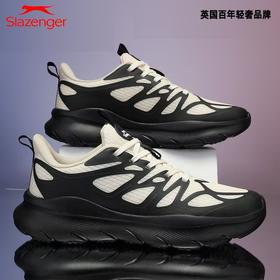 【好货清仓 4CM+柔软厚底 暴走不累 透气不闷脚】Slazenger情侣款轻奢运动跑鞋