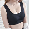 【无钢圈!零束缚】一代冰丝贴胶无痕无钢圈纯色运动文胸女瑜伽睡眠内衣。xa 商品缩略图2