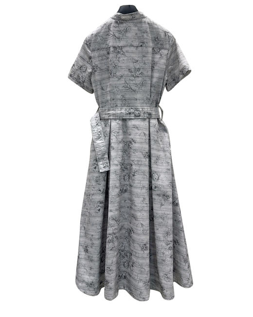 女款印花腰带连衣裙hu010 商品图1