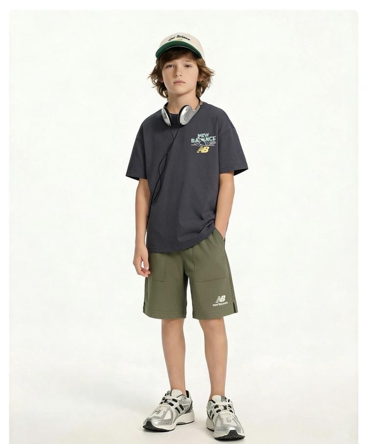 二店y 【 2623两件套】客供面料，棉性高！Nb印花韩系T梭织裤套装