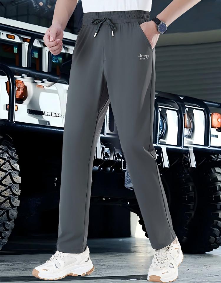 新款！【JEEP SPIRIT冰丝速干休闲裤983款933款】品牌直发 夏季冰丝凉感速干运动裤 大弹力宽松休闲裤