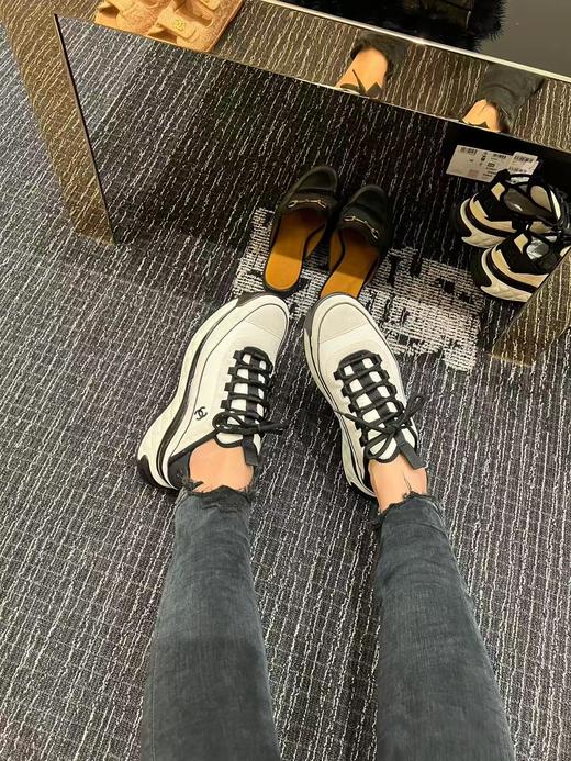 香奈儿【 巨好】菱格厚底老爹鞋，厚底增高效果一绝！ 商品图1