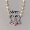【西太后明星同款】Vivienne Westwood/西太后 土星珍珠项链 银色TX001/金色TX002/玫红TX003 生日礼物送女友 商品缩略图6