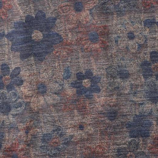 SDSA男装2026新款高贵轻奢美式复古满印花卉设计圆领长袖T恤百搭 商品图3