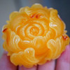 【青山特惠】精品原矿俄料焦皮料立体精工牡丹花蜜蜡吊坠，尺寸57.5-53.2-25.5mm 41.6克，m310 商品缩略图5