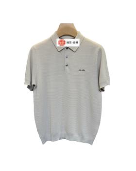 男款刺绣短袖针织Polo衫zh015