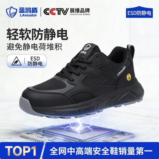 蓝鸥盾四季款新款防静电ESD低帮无包头无中底MD底 商品图2