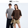 NPC潮牌宽松简约纯色圆领短袖T恤绵羊毛混纺男女春夏上新NP61TE33 商品缩略图0