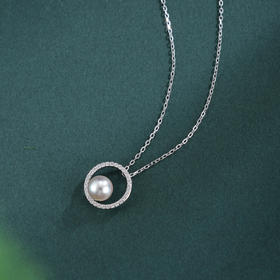 子佩集【霁月清欢】银S925珍珠惜王妃套链项链【QJTL007】圆环单珠2602