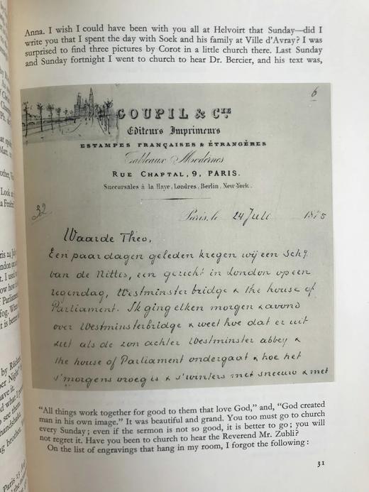 梵高书信全集（全3卷） 附书信中所有素描贴图 精装16开带书匣 商品图12