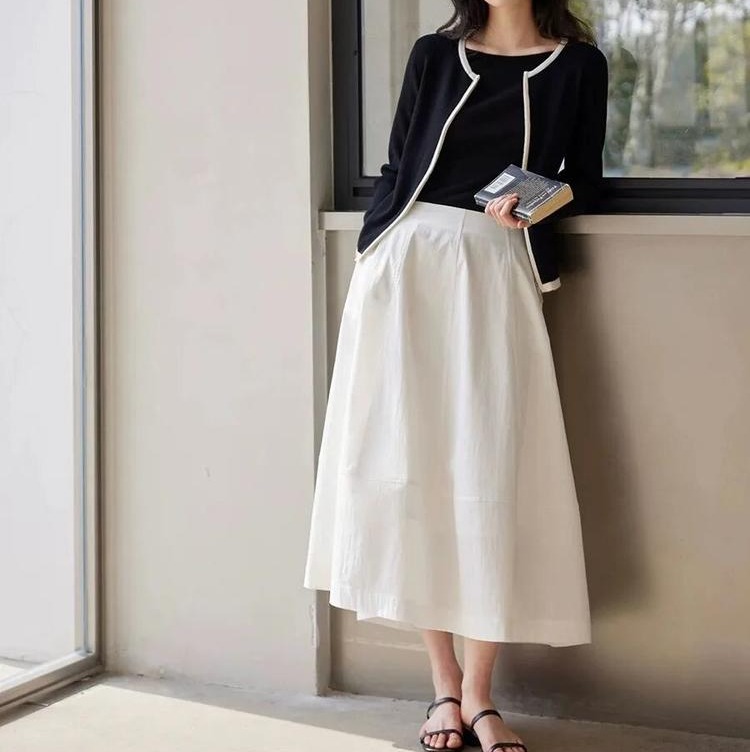 cosA cosB八片立裁花苞裙，液氨棉面料，软糯舒服却自带筋骨感，随性慵懒