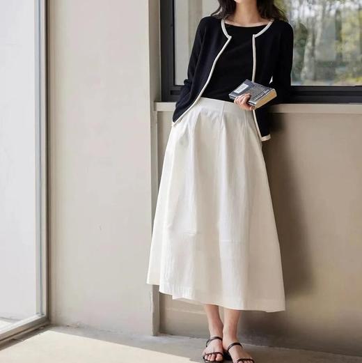 cosA cosB八片立裁花苞裙，液氨棉面料，软糯舒服却自带筋骨感，随性慵懒 商品图0