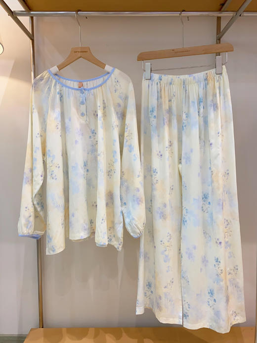 新品松植屋女款100%再生纤维素纤维长袖长裤套装 透气垂感面料自带凉感，告别闷热，出汗不粘身 商品图7