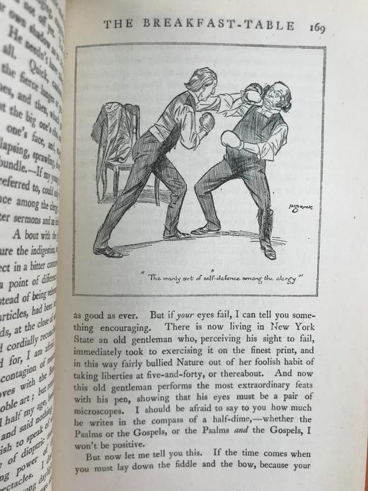 1920年 霍姆斯《早餐桌上的独裁者》 H.M.布洛克数十幅插图 漆布精装36开 商品图12