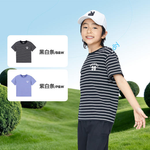 男女童圆领短袖针织衫夏季新款安奈儿童装EM621696 商品图2