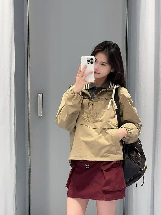 缪缪 26SS春夏新款 府绸质感迷你工装半身裙（MM） 商品图8