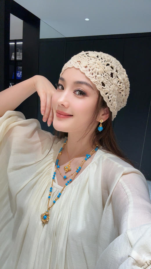 GAONAS 景泰之韵 中式贵气百搭度假风老钱多功能金色项链11949XB 商品图5