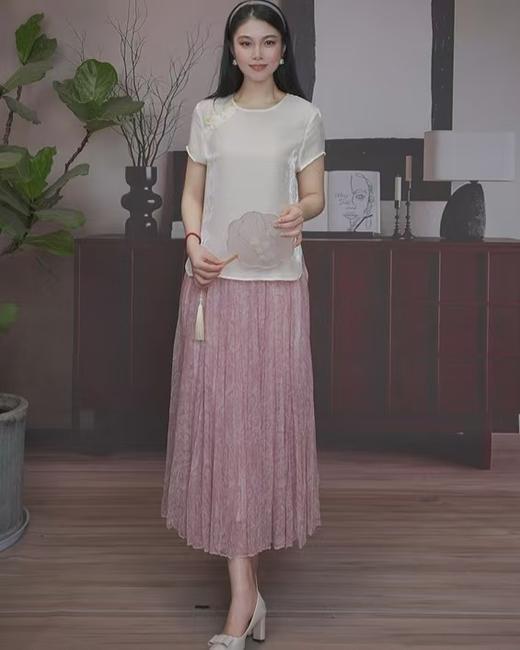 司歌国风穿搭真丝上衣T93G8072 商品图3