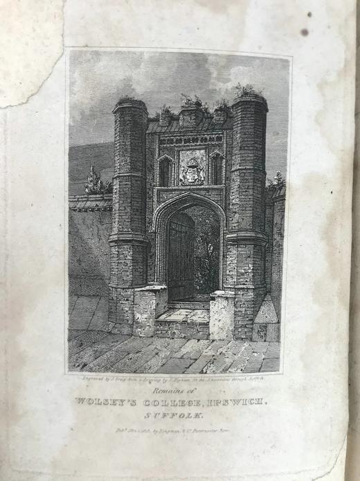 约19世纪早期 萨福克旅游者（全2卷合订本） 数十幅版画插图与地图 真皮精装大32开 商品图2