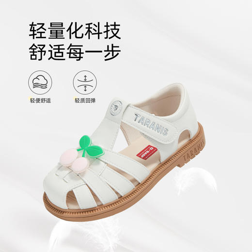 泰兰尼斯童鞋meta女童公主凉鞋夏款2026新款儿童软底女孩洋气单鞋M07X6B8769 商品图2