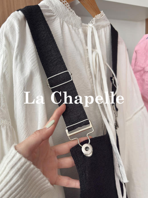 专柜实拍【减龄显瘦】拉夏贝尔/La Chapelle高级感！设计感时尚外穿背带裤直筒休闲百搭长裤子 商品图4