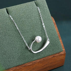 子佩集【月弧星轨】银S925珍珠惜王妃套链项链【AYTL001】弯钩2602