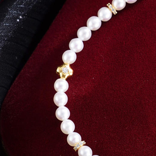 子佩集【四叶光年】银S925珍珠惜王妃手链【QJSL004】镀金四叶草水滴2602 商品图2